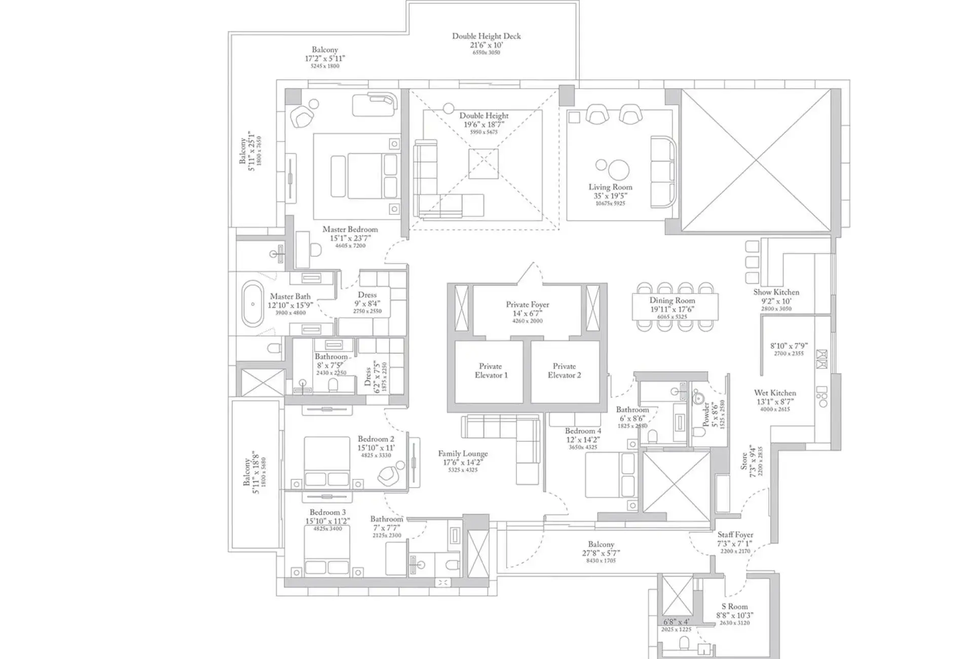 trump tower 2 floor plan